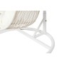 Sillón de jardín colgante DKD Home Decor 94 x 100 x 196 cm Metal ratán sintético Blanco