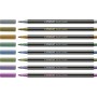 Ensemble de Marqueurs Stabilo Pen 68 metallic 8 Pièces Multicouleur