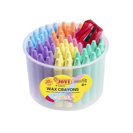 Crayons gras de couleur Jovi Jumbo Pastel 60 Pièces Multicouleur