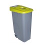 Cubo de Basura con Ruedas Denox 110 L 58 x 41 x 89 cm Amarillo