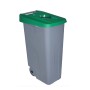 Cubo de Basura con Ruedas Denox 110 L 58 x 41 x 89 cm Verde