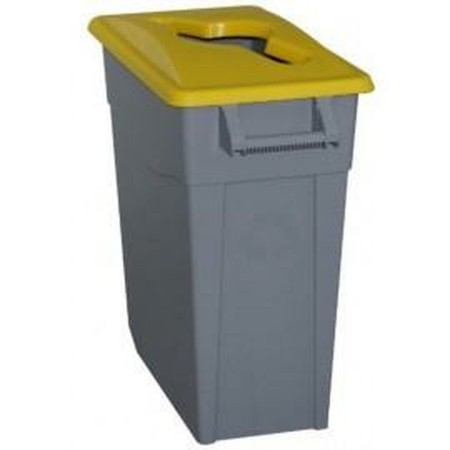 Poubelle recyclage Denox 65 L Jaune