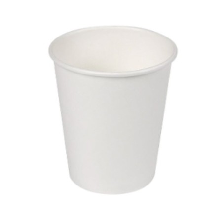 Set de Verres Algon Carton Produits à usage unique 200 ml Blanc 50 Unités