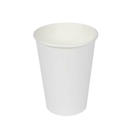 Set de Verres Algon Carton Produits à usage unique Blanc 330 ml 50 Unités