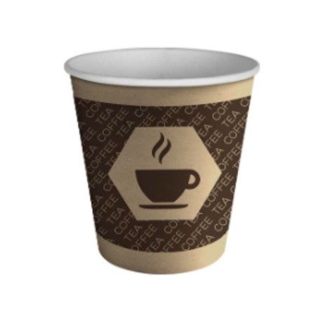 Set de Verres Algon Café Carton Produits à usage unique 120 ml 100 Unités