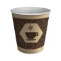 Set de Verres Algon Café Carton Produits à usage unique 200 ml 100 Unités