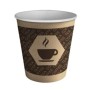 Set de Verres Algon Café Carton Produits à usage unique 250 ml 100 Unités