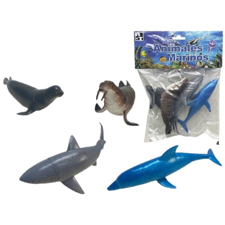 Figurines d'animaux 4 Pièces 20,5 x 25 x 4 cm Plastique