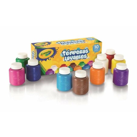 Témperas Crayola Multicolor 59 ml Lavable 10 Piezas