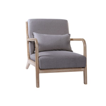 Fauteuil DKD Home Decor 66 x 79 x 75 cm Sixties Gris Bois