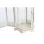 Farolas DKD Home Decor 23 x 20 x 55 cm Acabado envejecido Cristal Blanco Hierro Shabby Chic