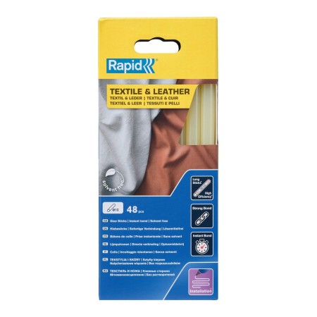 Pegamento de barra Rapid 5001419 Ø 12 mm Cuero Textil