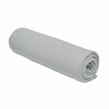 Sábana Bajera Ajustable TODAY Jersey Gris claro 90 x 190 cm