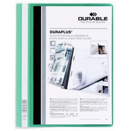 Dosier Durable Fástener Duraplus Transparente Verde A4 (25 Unidades)