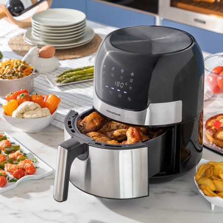 Freidora sin Aceite InnovaGoods Negro Acero Inoxidable 1400 W 3,5 L (Reacondicionado A)