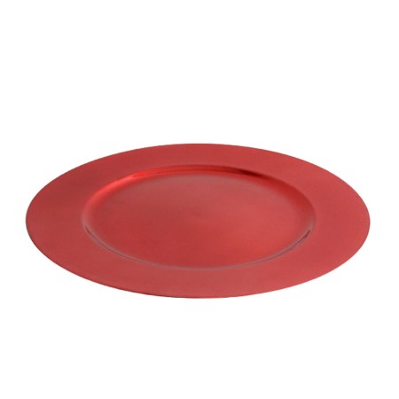 Assiette plate Alfares PVC Vintage Rouge 33 x 33 x 1 cm