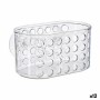 Rangement de douche 15,8 x 8,5 x 8 cm Transparent PVC polystyrène (12 Unités)