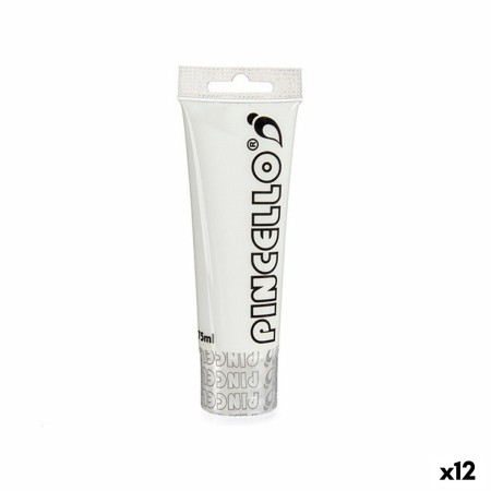 Peinture acrylique 75 ml Blanc (12 Unités)