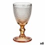Copa Puntos Ambar Vidrio 240 ml (6 Unidades)
