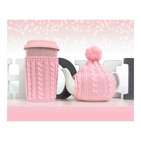 Lot 1 Tasse Théière Rose (2 pcs)