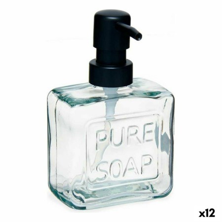 Distributeur de Savon Pure Soap 250 ml Verre Transparent Plastique (12 Unités)