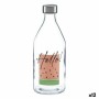 Botella Hello Transparente Acero Vidrio 1,1 L (12 Unidades)