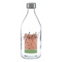 Botella Hello Transparente Acero Vidrio 1,1 L (12 Unidades)