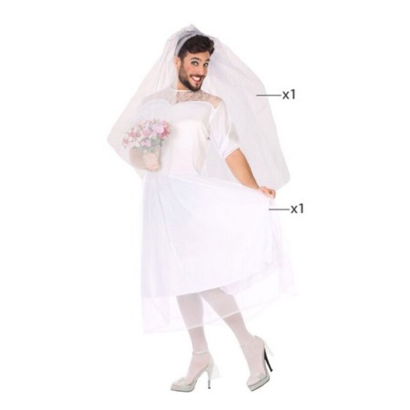 Déguisement pour Adultes (2 pcs) Mariée Robe de mariée