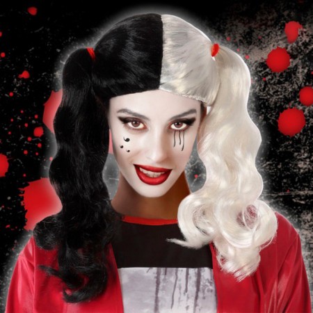 Perruque pour Halloween Arlequin