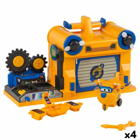 Jeu de Véhicules Super Wings Donnie Hangar (4 Unités)