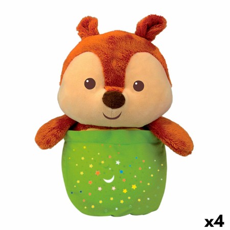 Peluche con Sonido Winfun Sweet Dreams 2 en 1 Ardilla 21 x 27,5 x 13 cm (4 Unidades)