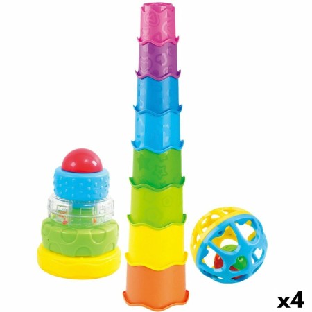 Ensemble de Jouets pour Bébés PlayGo 9,2 x 41,5 x 9,2 cm 14 Pièces 4 Unités