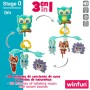 Carrusel para Cuna Winfun Bosque 3 en 1 31,5 x 42 x 24,5 cm Plástico (4 Unidades)