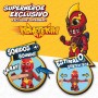 Ring de lucha libre de juguete Eolo Supermasked Figura de Acción 32 x 18 x 20 cm 4 Unidades