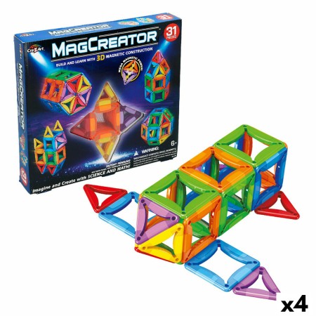 Set de construction Cra-Z-Art Magcreator 31 Pièces (4 Unités)