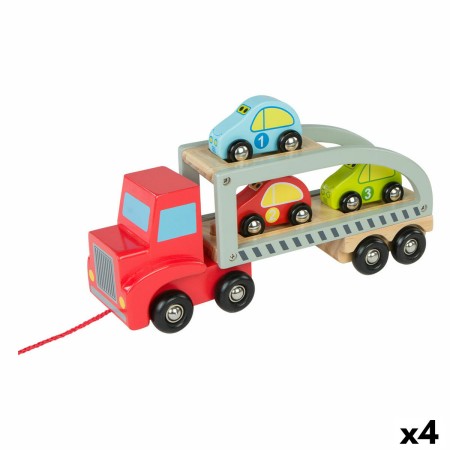 Camion porte-véhicules et Voitures Woomax 5 Pièces 29,5 x 12 x 8,5 cm 4 Unités