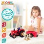 Tractor Woomax Rojo 4 Piezas 4 Unidades