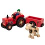 Tractor Woomax Rojo 4 Piezas 4 Unidades