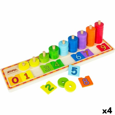 Juego Educación Infantil Woomax Números 43 x 11 x 11 cm 56 Piezas 4 Unidades