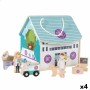 Playset Woomax Veterinario 19 x 18 x 19 cm 9 Piezas 4 Unidades