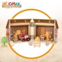 Playset Woomax Granja 19 x 18 x 19 cm 9 Piezas 4 Unidades