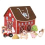 Playset Woomax Granja 19 x 18 x 19 cm 9 Piezas 4 Unidades