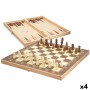 Tablero de Ajedrez y Damas Colorbaby Madera Backgammon (4 Unidades)