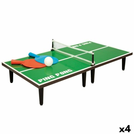 Ensemble de Raquettes Colorbaby Ping Pong 60 x 15,5 x 30 cm (4 Unités)