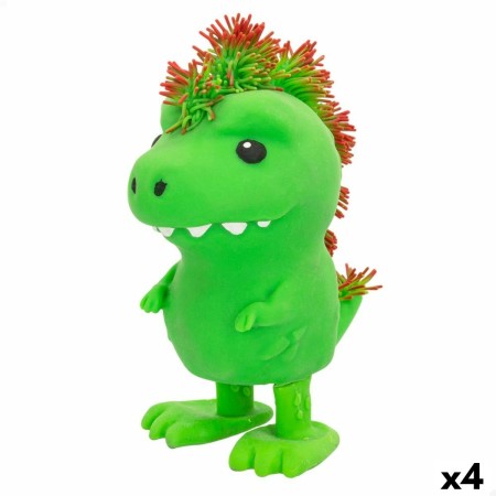 Jouet Peluche Eolo Jiggly Pets Dinosaure 10 x 20,5 x 15 cm Plastique (4 Unités)