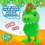 Jouet Peluche Eolo Jiggly Pets Dinosaure 10 x 20,5 x 15 cm Plastique (4 Unités)