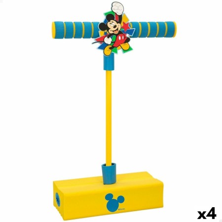 Bâton sauteur Mickey Mouse Jaune Enfant 3D (4 Unités)