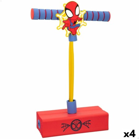 Saltador pogo Spiderman Rojo Infantil 3D (4 Unidades)