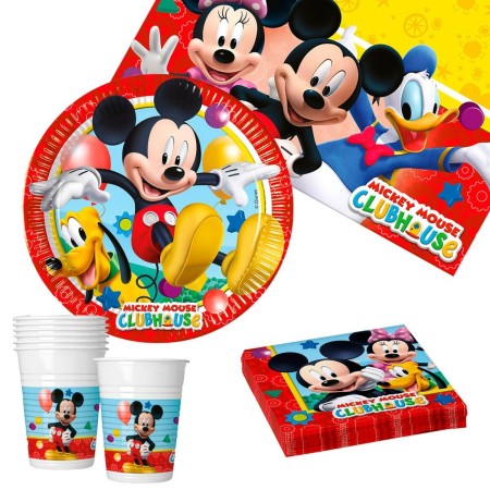 Set Artículos de Fiesta Mickey Mouse 37 Piezas