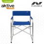 Chaise de camping pliante Aktive Bleu 56 x 78 x 49 cm (4 Unités)